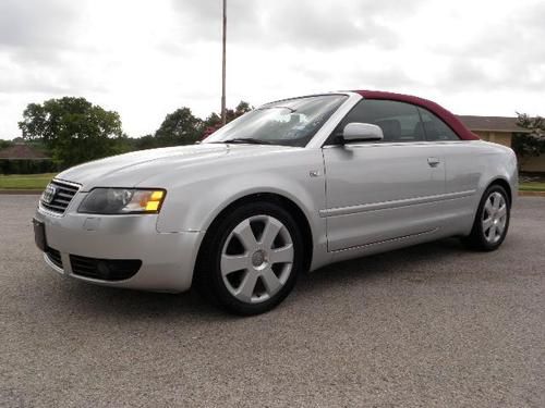 2004 audi a4 cabriolet convertible automatic 1.8l turbo heated seats power roof