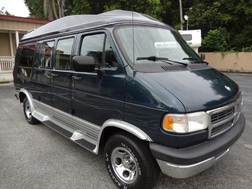 1996 ram 2500 high top by designer vans~leather~tv/dvd~pwr bed~1 owner~warranty