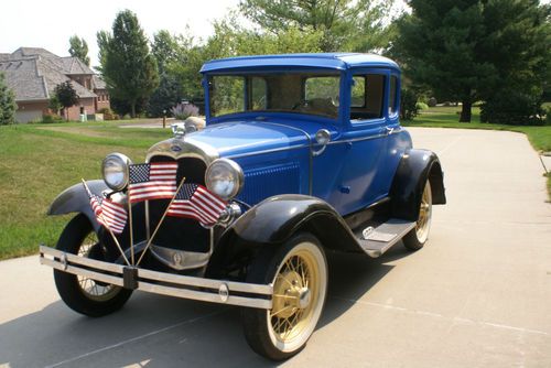 1931 ford model a deluxe coup.  new engine.