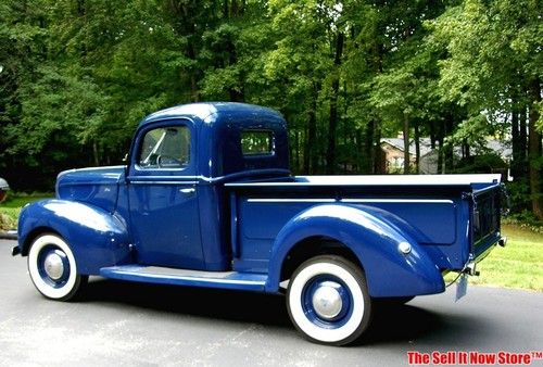 Vintage frame off restored original 1940 40 ford pickup truck, flathead v8.
