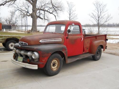 1951 ford f2 truck barn find stored inside the last 28 years lots of new parts