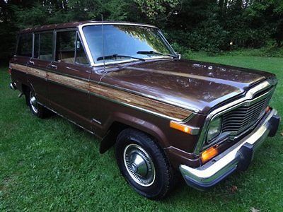 1981 jeep wagoneer 6-cyl 4x4 vintage 4wd wagon, clean, low miles, 55-photos