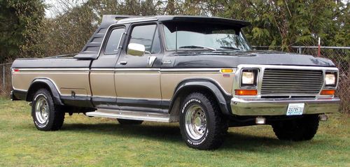 1978 ford f-250 supercab custom 400 modified automatic no reserve sell worldwide