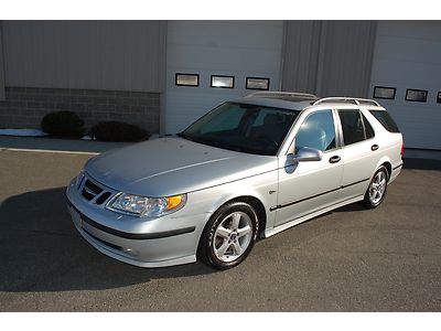 2004 saab 95 9-5 wagon arc 5 speed manual 1 owner very clean local trade must se