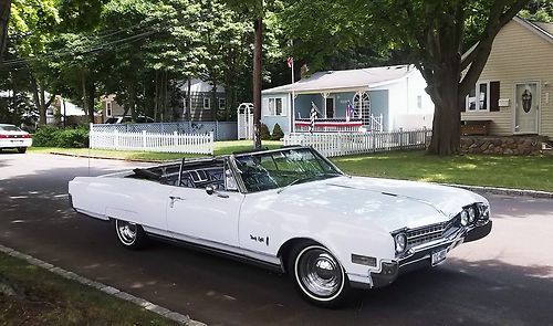 1966 oldsmobile ninety eight convertible, white beauty, runs as good as it looks