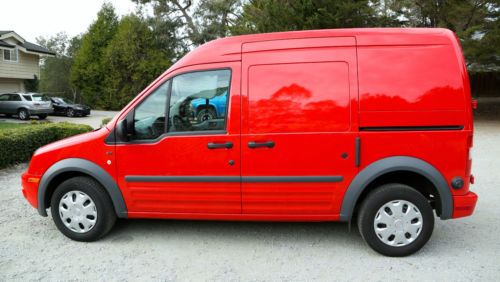 Ford transit connect 2013 xlt 7000 miles red van upgrades 255 sync fs by owner