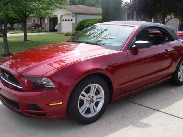 Ford: mustang 2014 mustang red convertible