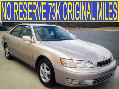 No reserve 1 owner 73k low miles leather sunroof chrome wheels camry es330 es250