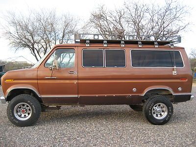 1976 ford 4x4 econoline van, 460, automatic, a/c truck, very rare! **see video**