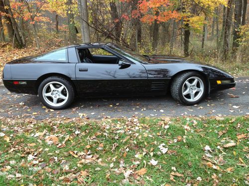 1992 black lt1 6 speed manual corvette 40k miles mint zr1 wheels