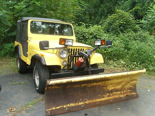1980 jeep : cj 5 with plow