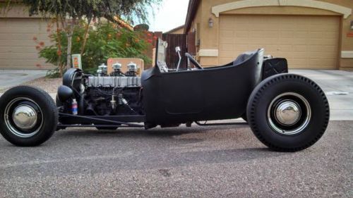 1923 ford model t- roadster, original steel body, flat black paint