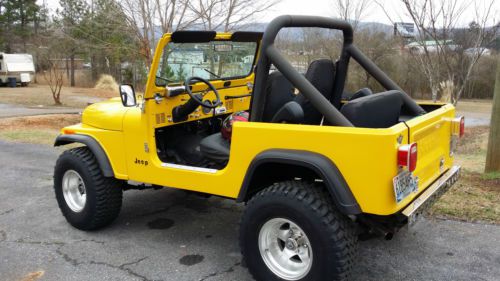 1984 jeep cj7 full soft top with full soft doors   no reserve