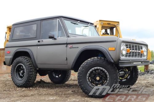 1972 ford bronco - customized annodized carbon gray - powerful v8 &amp; options!