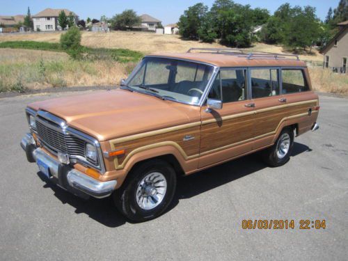 Rust free california all original 2 owner wagoneer 4x4 tilt, cruise, ac, ps, pdb