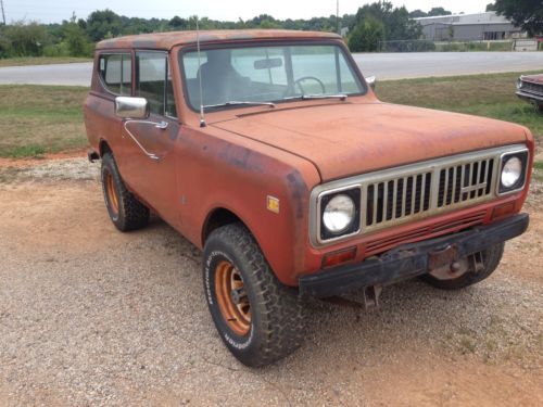 1975 international scout ii xlc, 4x4, 304v8, 4 speed, and 1978 parts scout