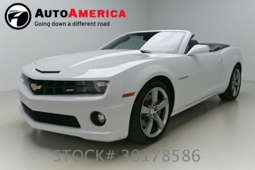 2012 chevy camaro convertible 1ss 4k low miles rearcam htd seat usb one 1 owner