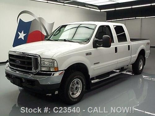 2003 ford f-250 lariat crew diesel fx4 4x4 leather 61k texas direct auto