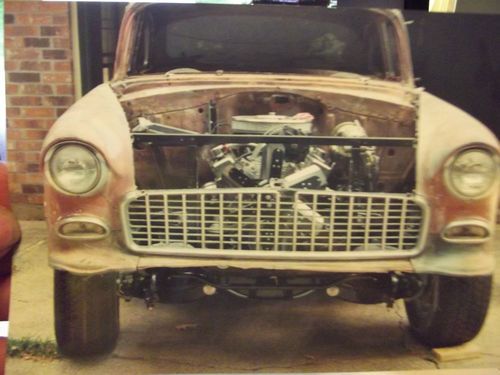 1955 chevrolet bel-air 2 door post sedan,frame off unfinished project
