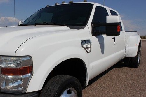 2008 ford f350 crew cab 4x4 diesel fx4 drw with leather