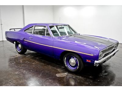 1970 plymouth road runner 440 v8 4 speed automatic ps dual exhaust tach
