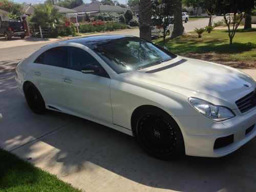 Custom cls 500 mercedes benz lorinzeer and brabus kit 30k white and black color