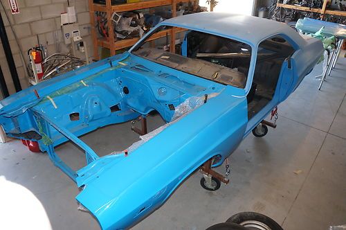 1972 dodge challanger petty blue 340 car 99.9 % original matching #'s car
