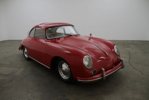 1956 porsche 356a v sunroof coupe,red, bee-hive taillights, luggage rack