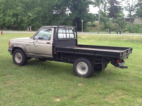1990 ford ranger 4 wheel drive with custom all steel flatbed