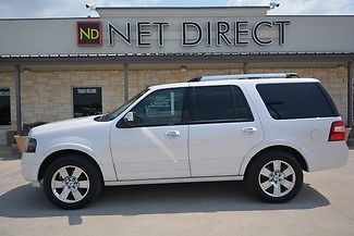 White 4x4 heated leather seats dvd navigation sunroof third row dual zone a/c