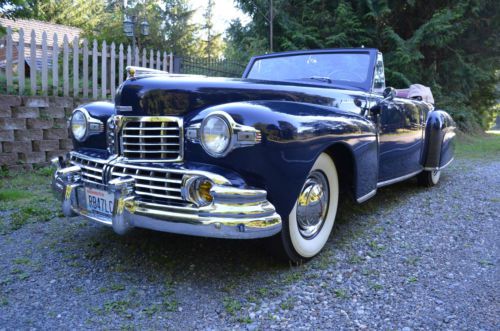 1947 lincoln continental convertible excellent condition v 12