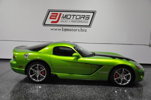 2010 dodge viper srt 10 coupe snakeskin green 1 owner 5k miles