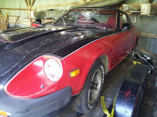 1980 datsun 280zx 10th annv red\black #381 low actual miles