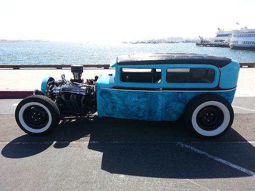 1930 model a hot rod rat rod air bags upgraded suspension watch video!!!!!