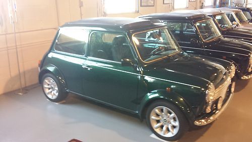 1976 mini green austin, classic mini, imported mini