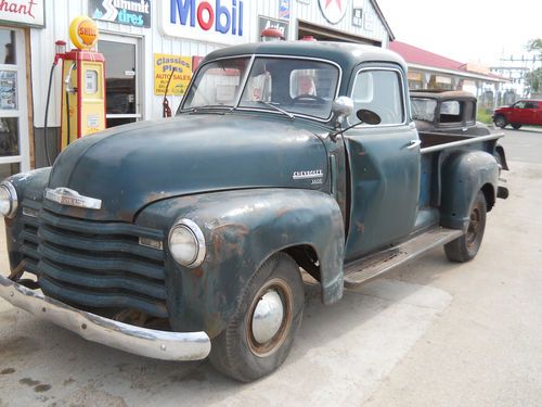 1949 chevy pickup truck deluxe 5 window original patina barn find