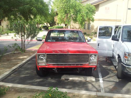 1976 red chevy c10