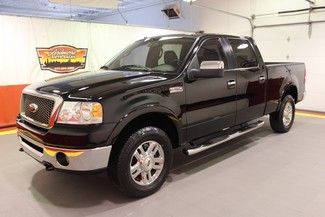 2006 black lariat super crew 4x4 6.5' bed heated leather chrome wheels new tires