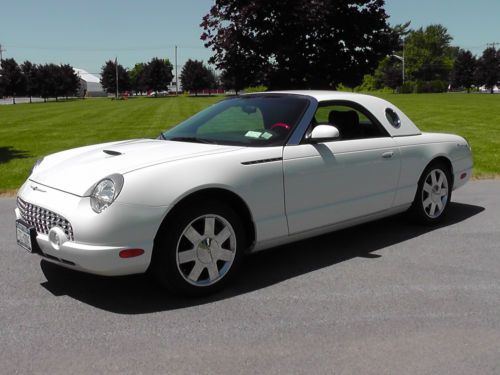 2002 ford thunderbird premium convertible - with removable hardtop - 1 owner