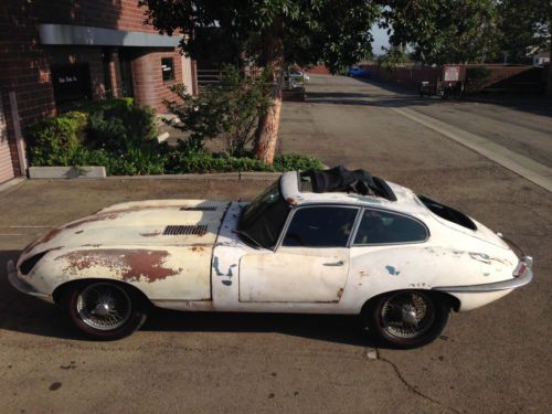 1964 jaguar e-type 3.8 liter sunroof coupe. series one xke. for restoration.