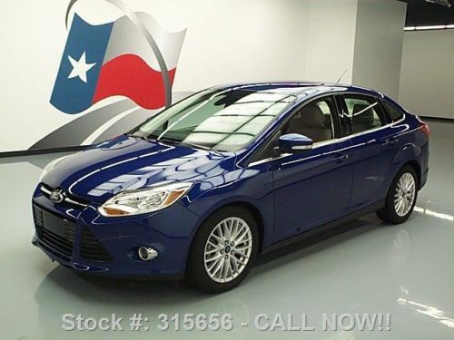 2012 ford focus sel auto htd leather alloy wheels 43k texas direct auto