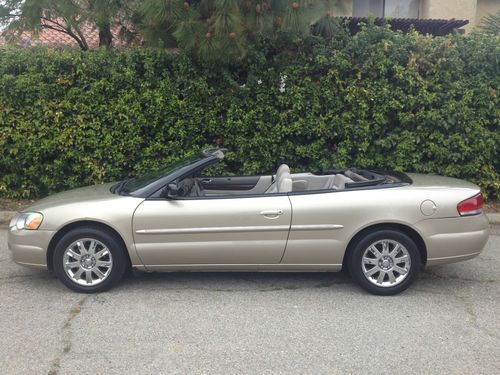 Convertible limited southern california new engine low mileage excellent gold