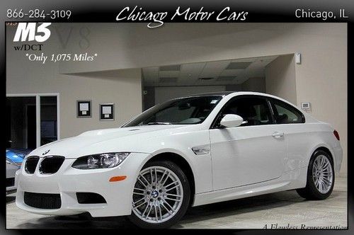 2013 bmw m3 dct coupe alpine white navigation only 1075 miles 100% pristine wow!