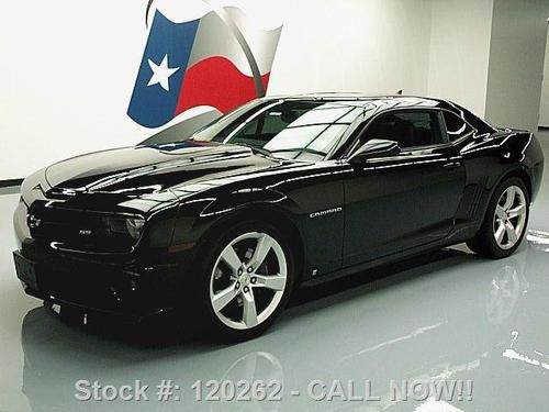 2010 chevy camaro 2ss 6spd leather 20's blk ob blk 37k texas direct auto