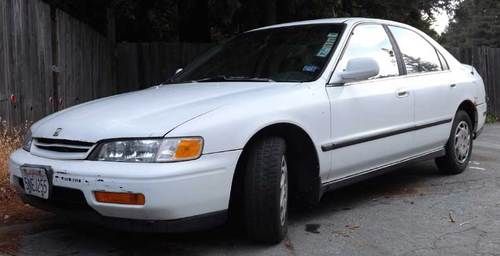 1994 honda accord lx 4 speed automatic white nice grey interior