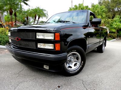 Black beauty 1990 chevy ss 454 pickup-very clean &amp; fast- great driver-no reserve
