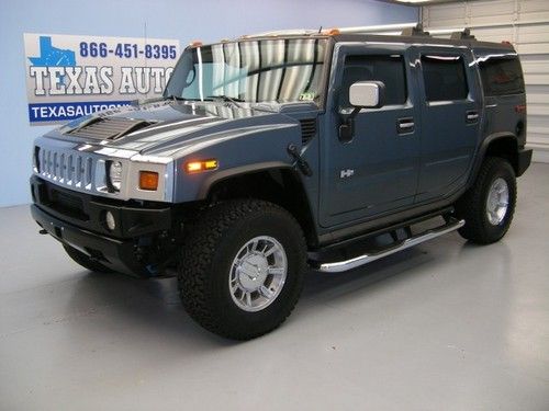 We finance!!!  2005 hummer h2 4x4 roof nav heated leather bose xm tow texas auto