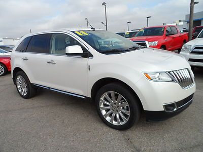 2011 lincoln mkx hard loaded gorgeous white and stone interior