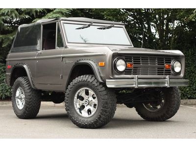 1973 ford bronco - no reserve! well built gunmetal gray street &amp; offroad cruiser