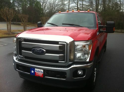 2012 red ford f-350 turbo diesel perfect condition low miles